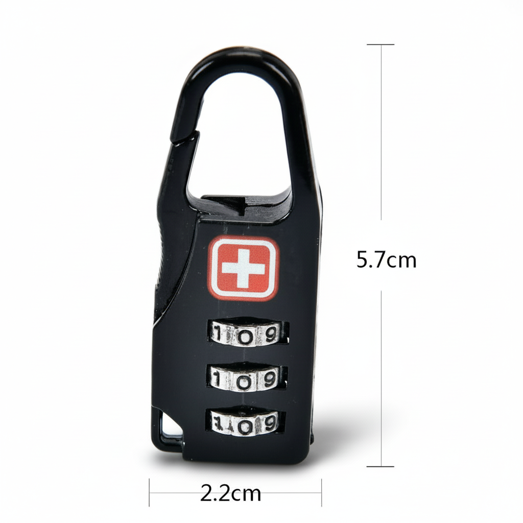 Serrure à combinaison pour valise et sac à dos