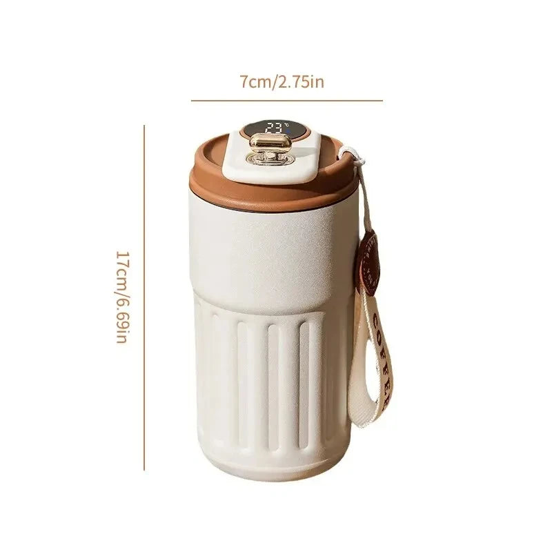 Thermos intelligent en acier inoxydable pour femme