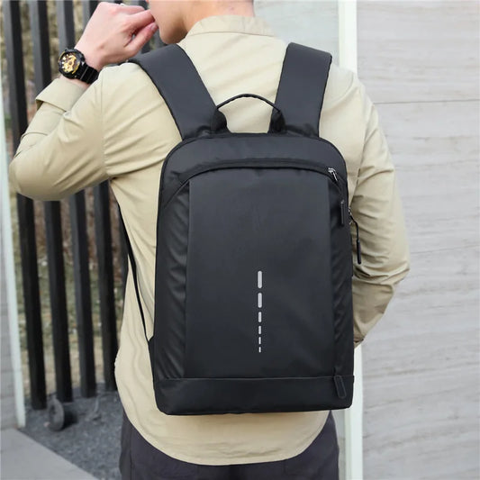 Sac à dos homme en nylon robuste avec compartiment ordinateur