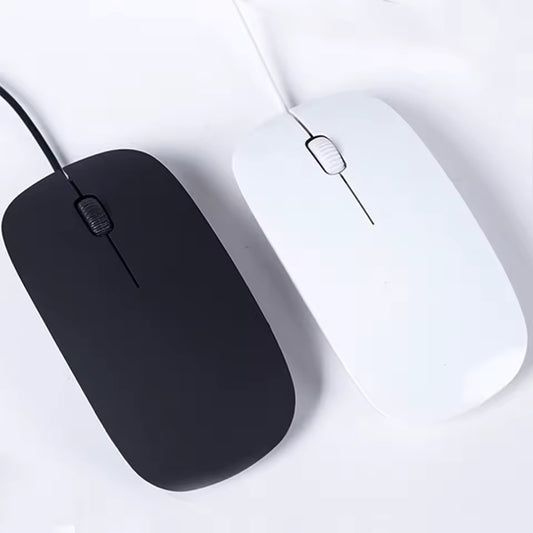 Souris Filaire USB Ergonomique Ultra Fine pour PC et Ordinateur Portable