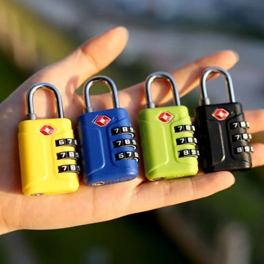 Cadenas TSA à code 3 chiffres vue de face