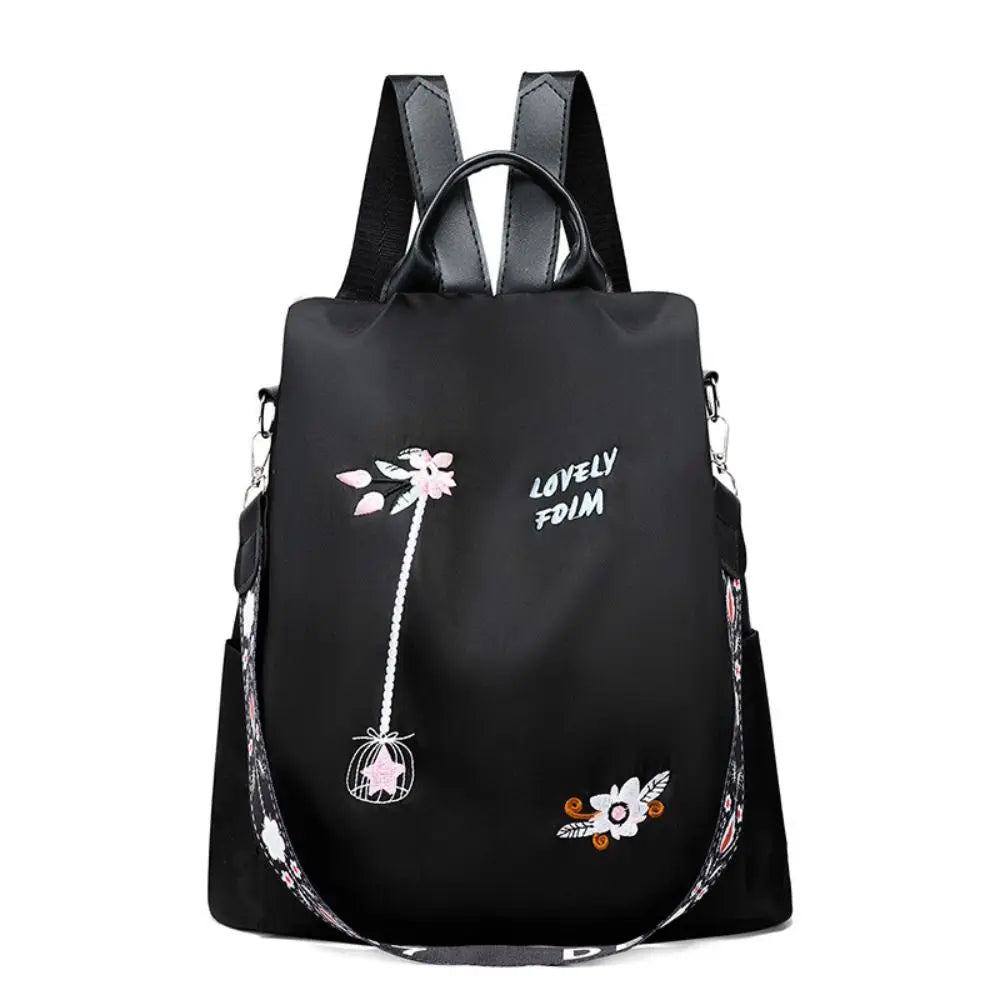 Sac à dos femme fashion floral porté