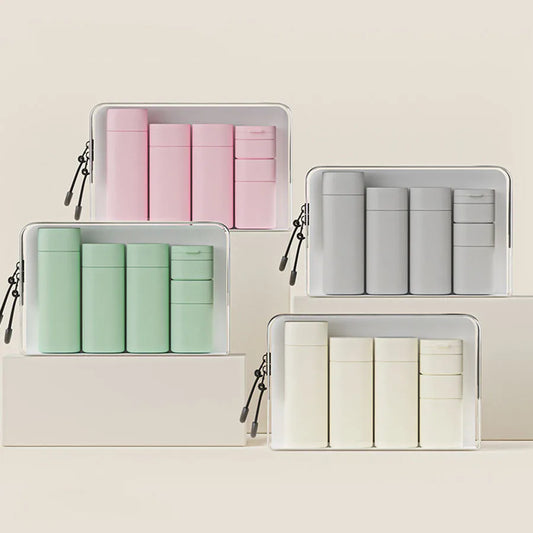 Flacons de voyage rechargeables pour organisation nomade et télétravail