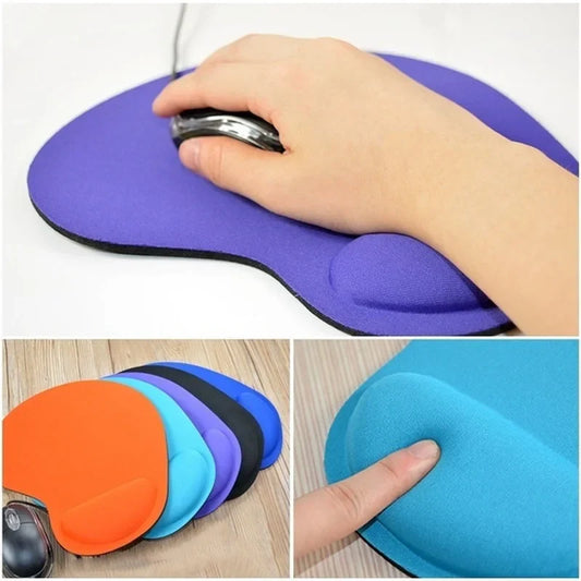 Tapis de souris ergonomique avec repose-poignet pour télétravail nomade