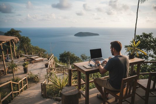 Produit ergonomique pour ordinateur portable destiné au travail à distance