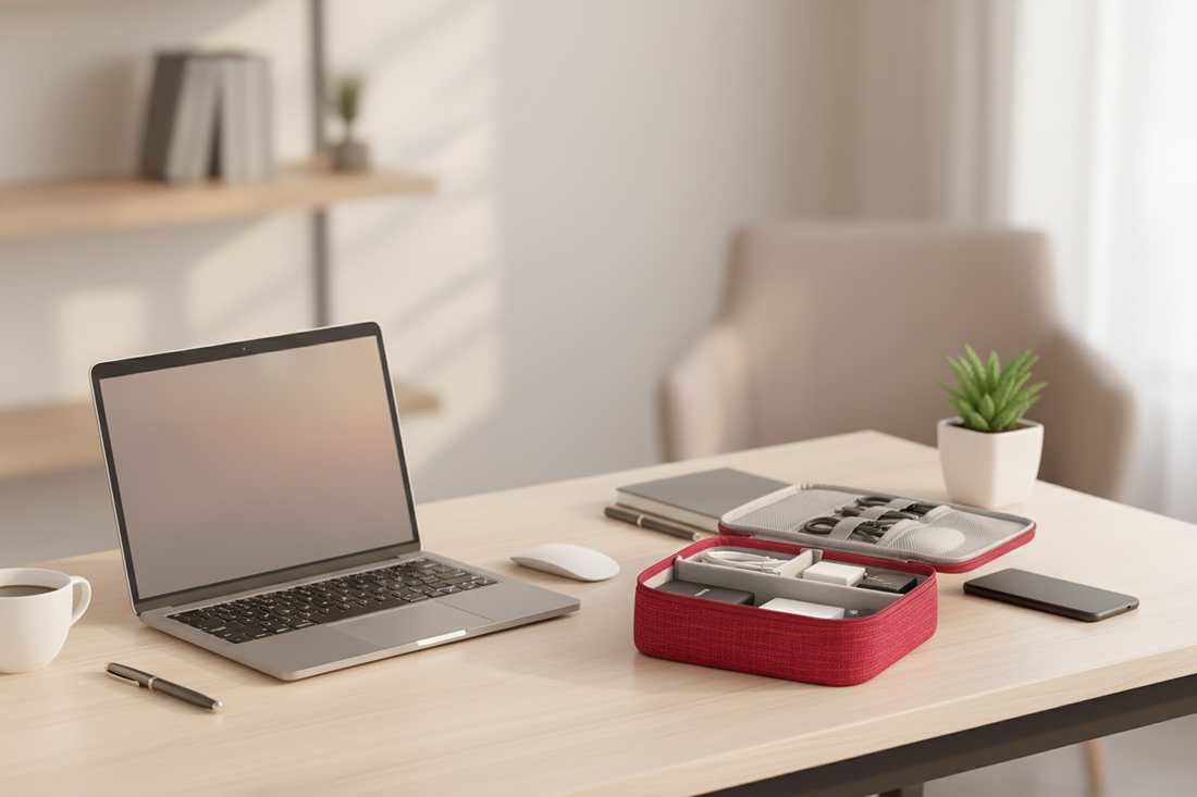 Accessoire de rangement pour matériel informatique et télétravail