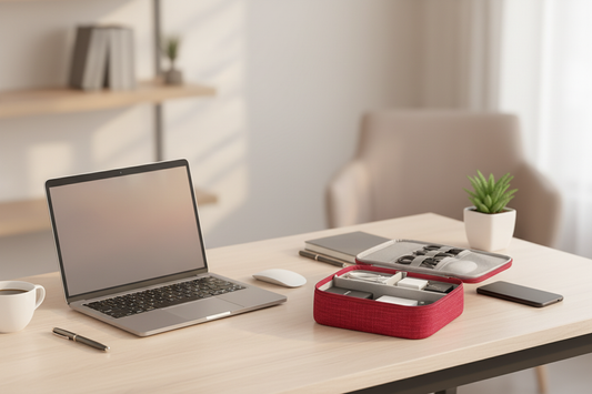 Accessoire de rangement pour matériel informatique et télétravail