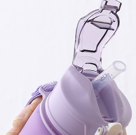 Gourde 900ml dégradé bleu violet vue de face