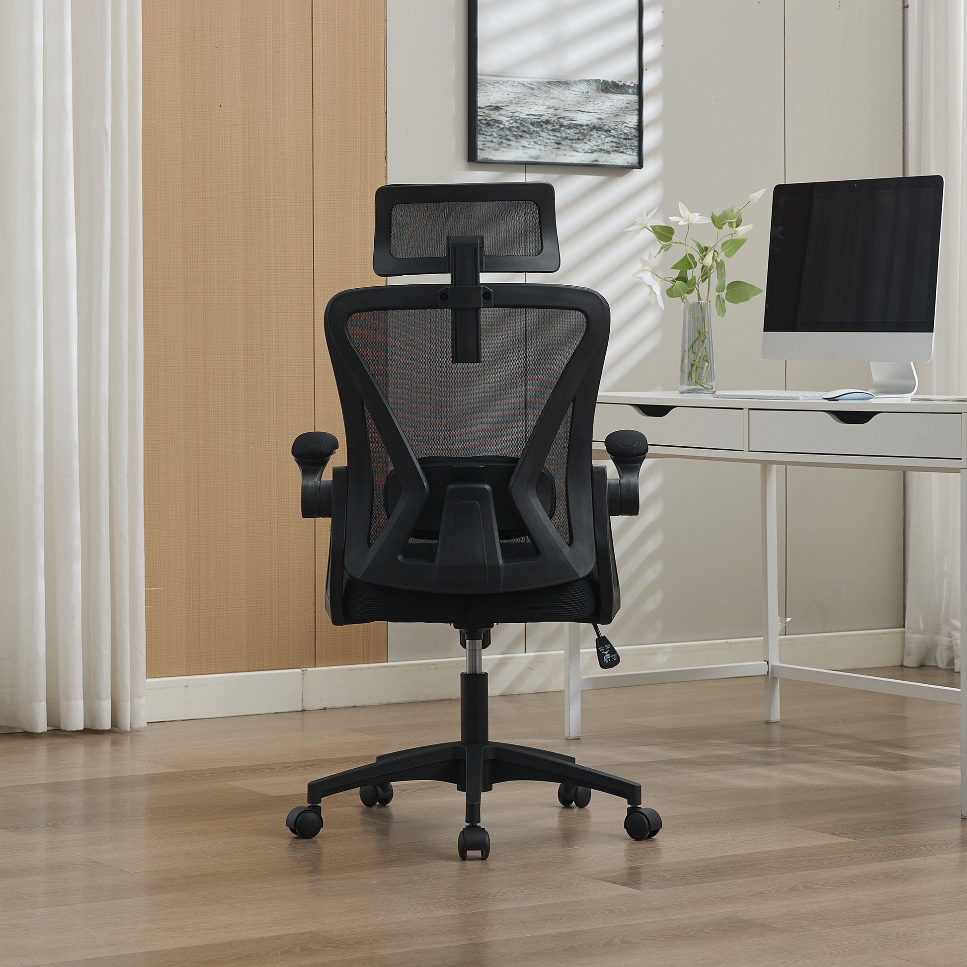Chaise de bureau ergonomique avec support lombaire ajustable