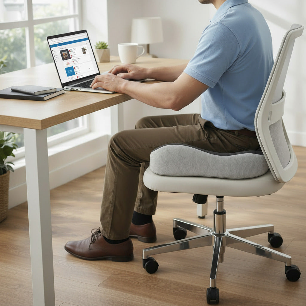 Coussin ergonomique en mousse à mémoire de forme pour un confort quotidien