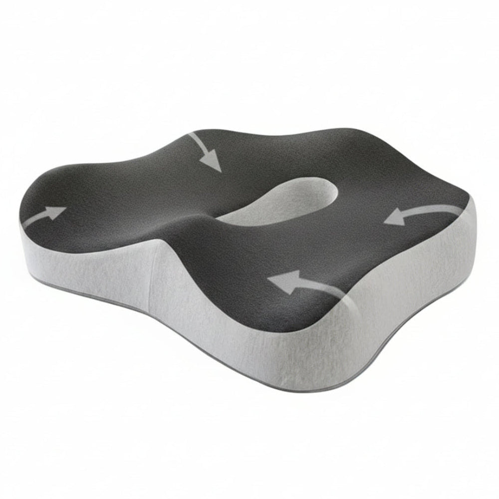 Coussin ergonomique respirant adapté aux déplacements et aux voyages