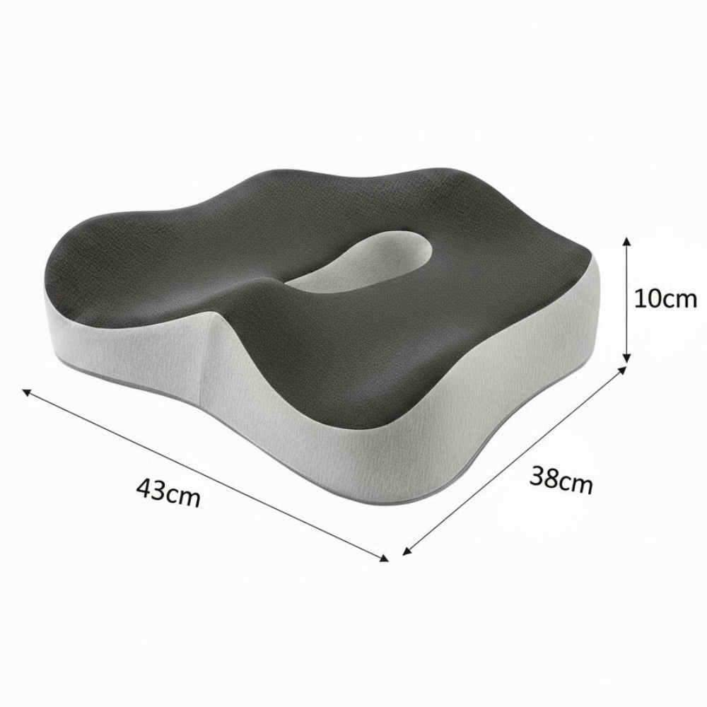 Coussin ergonomique offrant un soutien confortable en télétravail