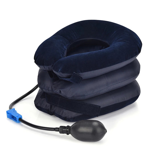 Dispositif de traction cervicale gonflable pour soulagement du cou