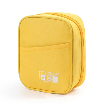 Sac de rangement Oxford bleu pour chargeur d'ordinateur et souris