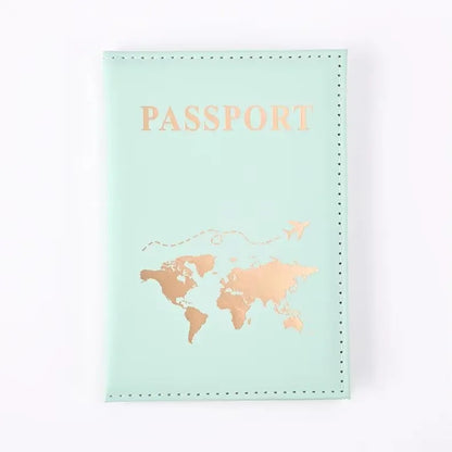 Housse de Passeport en Cuir PU Imperméable Motif Marbre - Protection Élégante et Portable