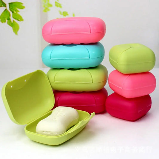 Boîte à savon en plastique avec couvercle