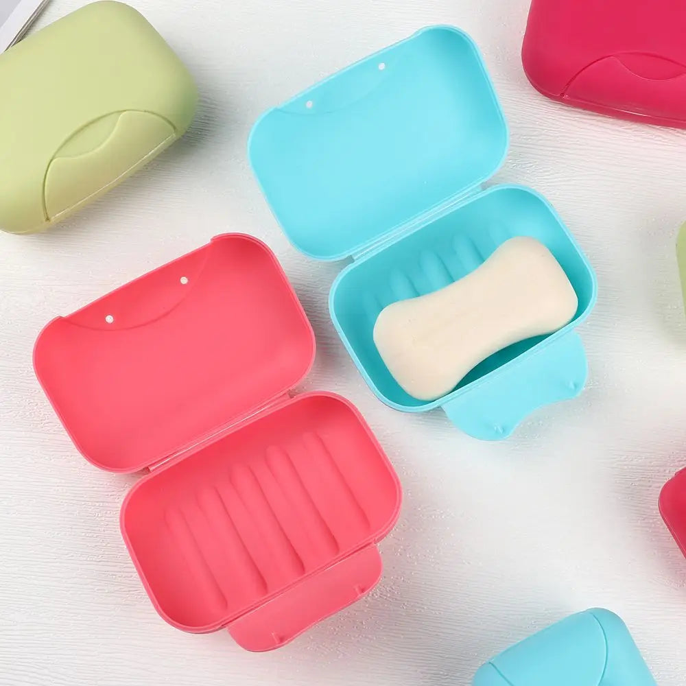 Porte-savon plastique rose