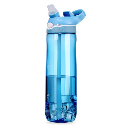 Bouteille d'eau Tritan avec couvercle pour randonnée