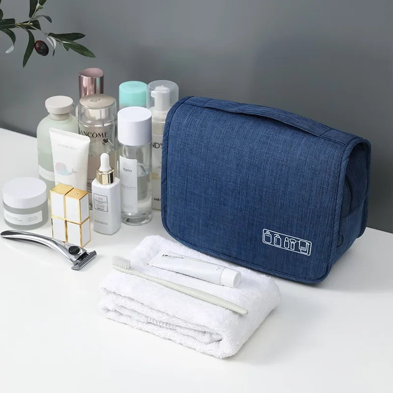 Étui cosmétique portable avec zip
