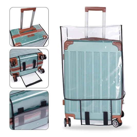 Housse de protection transparente en PVC pour valise