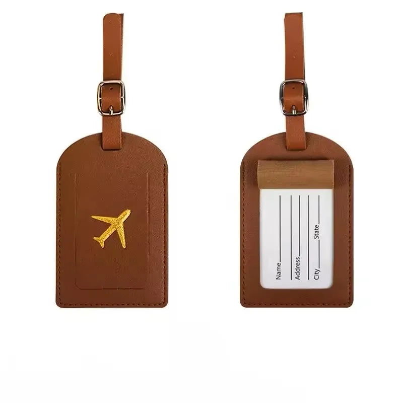 Étiquette de Bagage en Cuir Durable pour Voyage