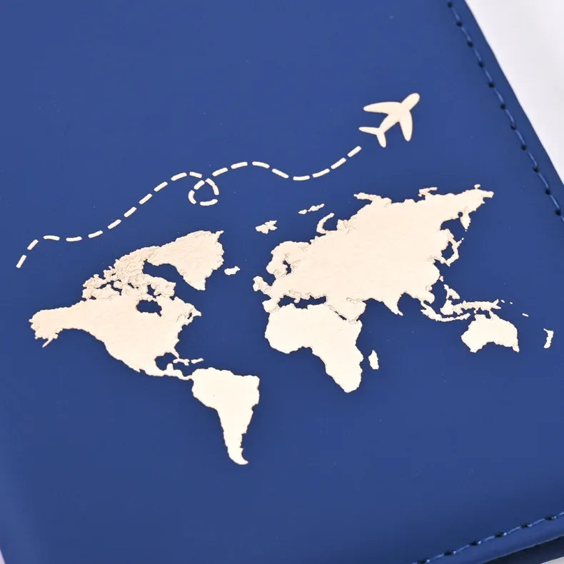 Couverture de passeport unisexe motif marbre tendance