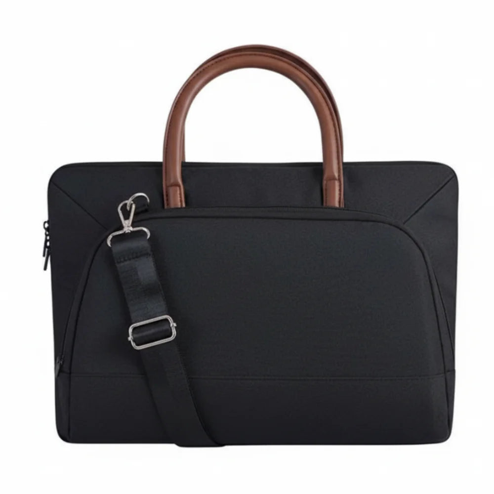 Sac à bandoulière professionnel pour ordinateur portable en nylon et polyester