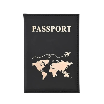 Protège-passeport en cuir PU motif marbre imperméable