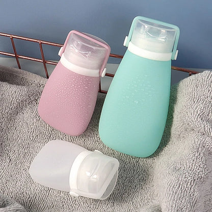 Flacon rechargeable en silicone pour voyage