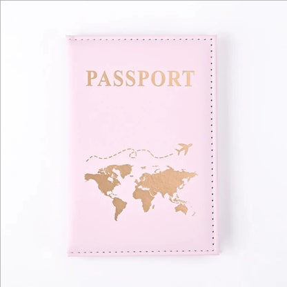 Housse de Passeport en Cuir PU Imperméable Motif Marbre - Protection Élégante et Portable