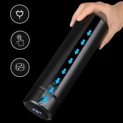 Gourde vacuum en acier inoxydable - vue arrière