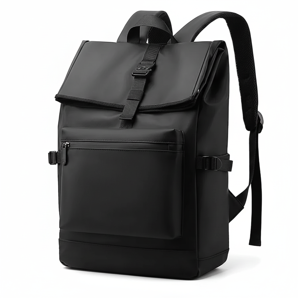 Sac à dos urbain noir pour homme - Vue principale rucksack business de qualité