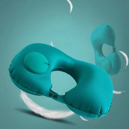 Coussin gonflable en U avec système de gonflage par pression