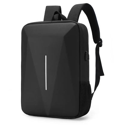 Vue détaillée du sac à dos professionnel avec protection anti-vol et anti-choc