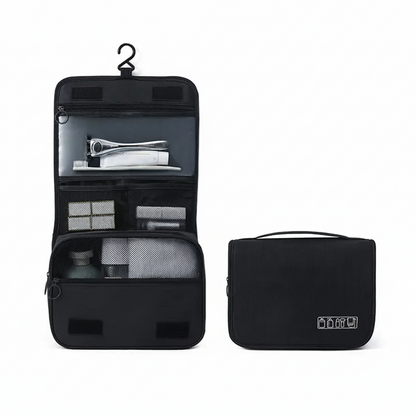 Trousse de Maquillage Compacte et Élégante en Polyester avec Fermeture Éclair