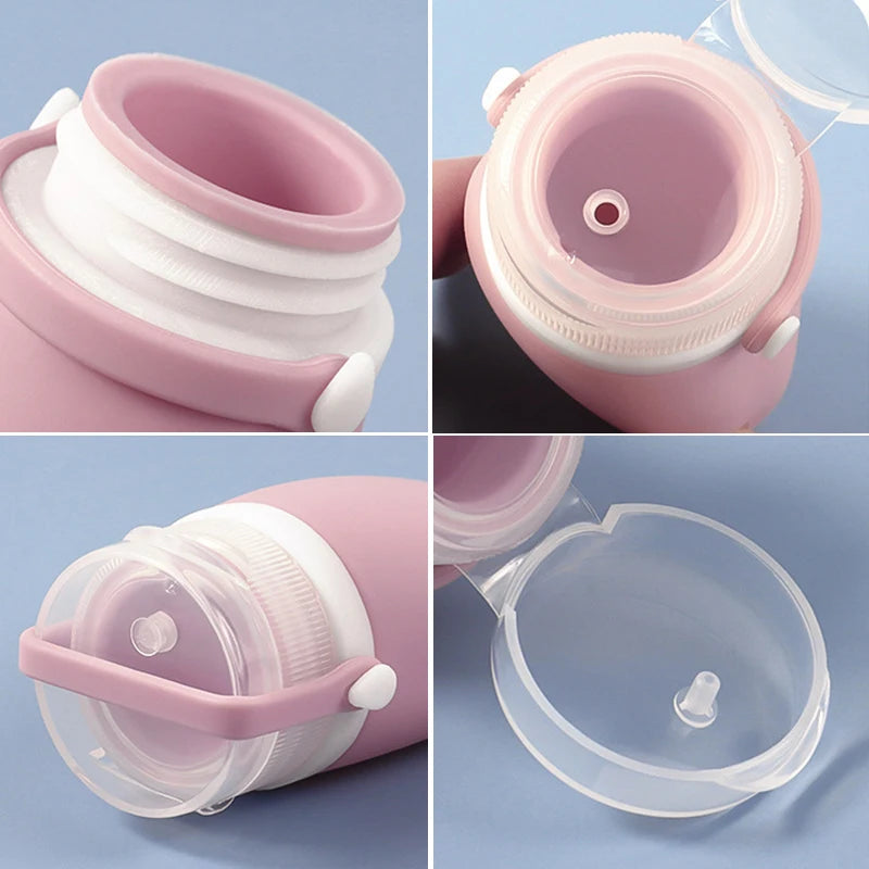 Bouteille de voyage en silicone anti-fuite