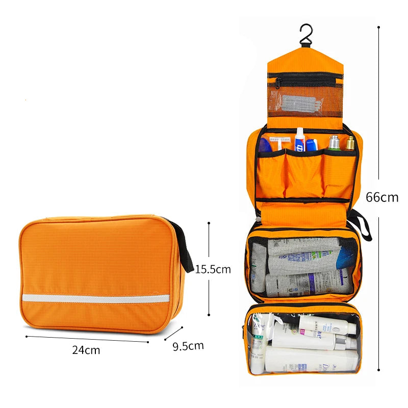 Trousse cosmétique portable avec séparation articles secs et humides
