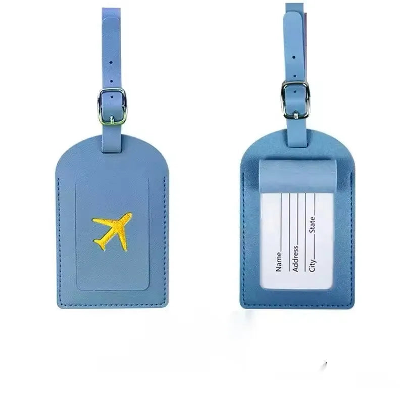 Étiquette de Bagage en Cuir Durable pour Voyage