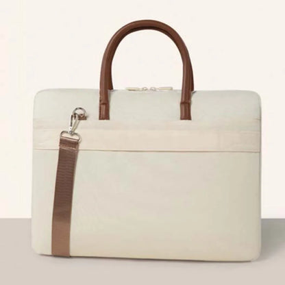 Détail du matériau nylon et polyester du sac à bandoulière pour ordinateur portable