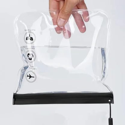 Sac de rangement cosmétique transparent anti-fuite