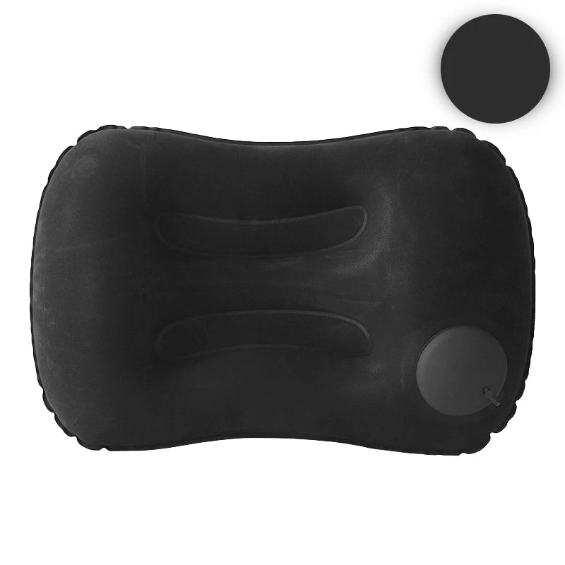 Oreiller Cervical Gonflable Portable - Coussin de Voyage Détachable et Lavable