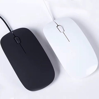 Souris Filaire USB Ergonomique Ultra Fine pour PC et Ordinateur Portable