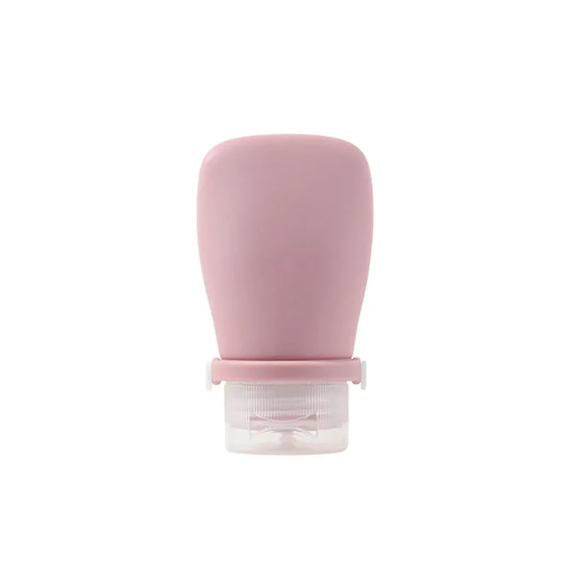 Flacon de Voyage Rechargeable en Silicone - Tube Souple Anti-Fuite 30ml 60ml 90ml pour Shampoing et Gel Douche