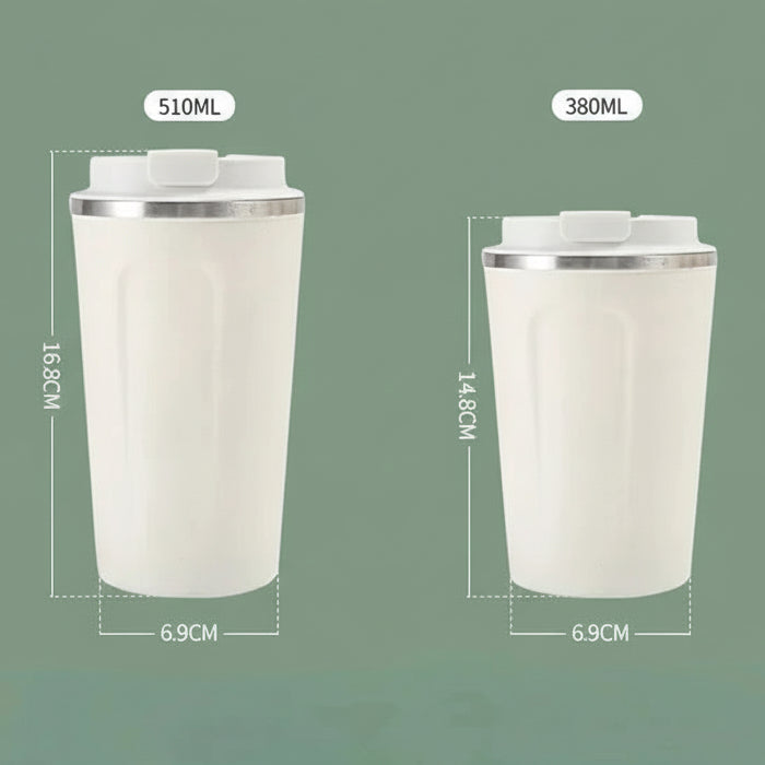 Mug café portable en inox - détail du couvercle