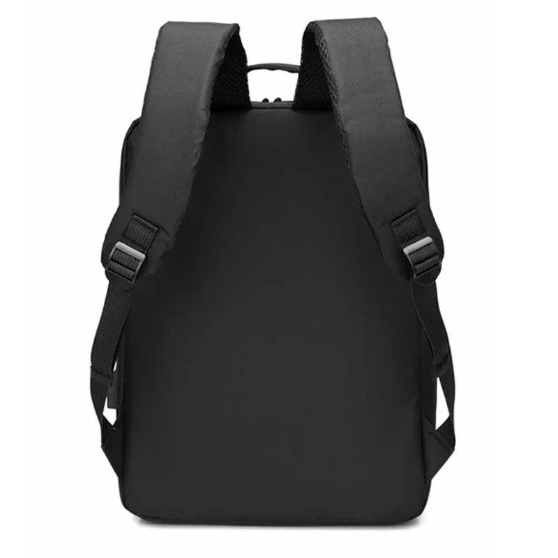 Side profile of nylon backpack for travel and daily use