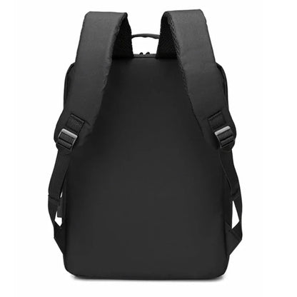 Side profile of nylon backpack for travel and daily use