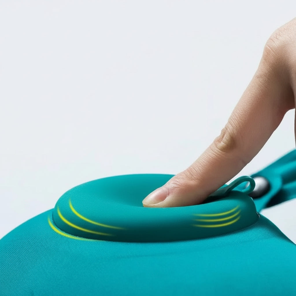 Oreiller de voyage pliable et compact en polyester