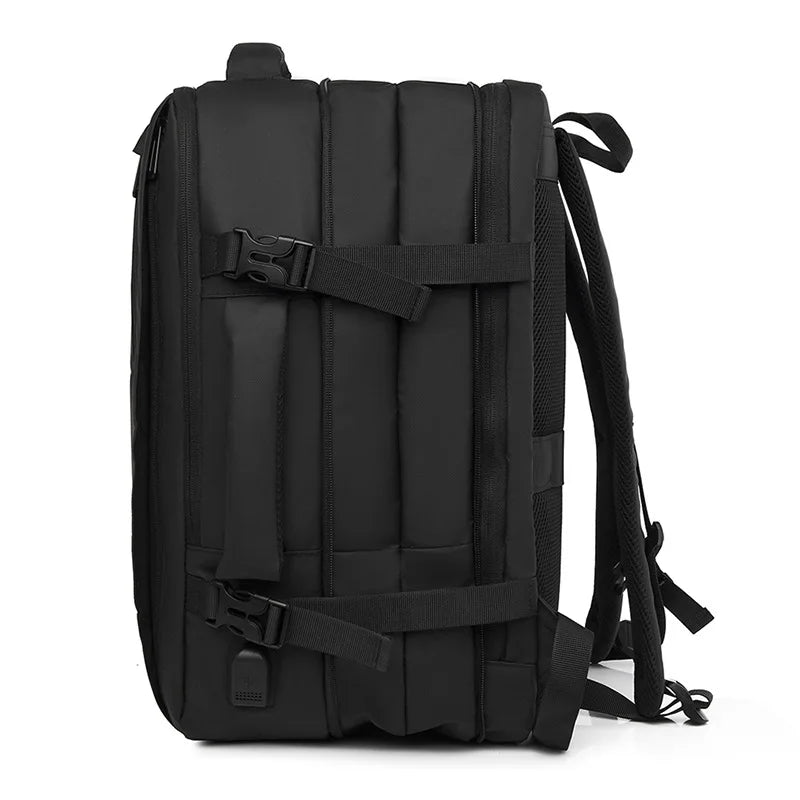Backpack avec poche ordinateur 15 pouces, capacité ajustable 36-55L