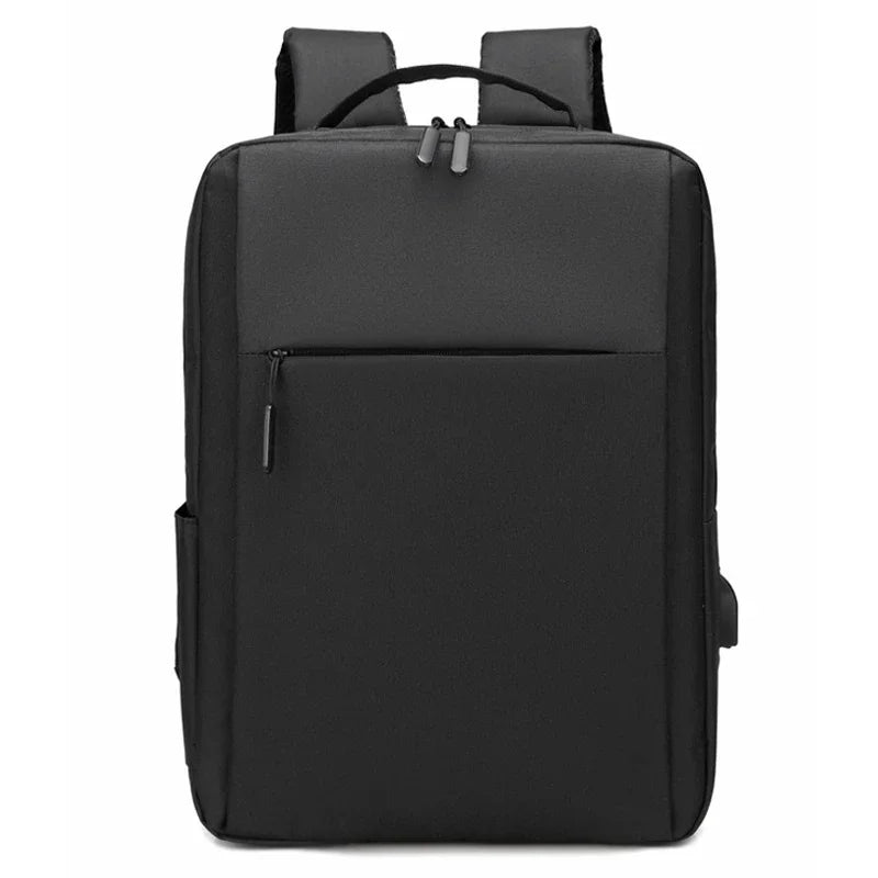 Front view of women's backpack showing secure zipper closure