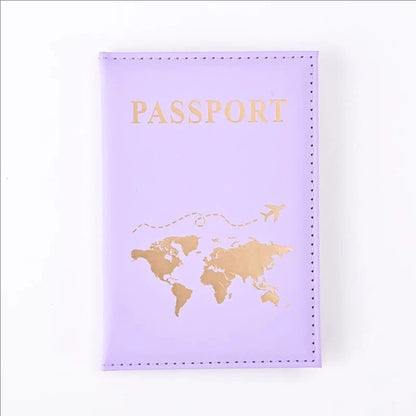 Housse de Passeport en Cuir PU Imperméable Motif Marbre - Protection Élégante et Portable